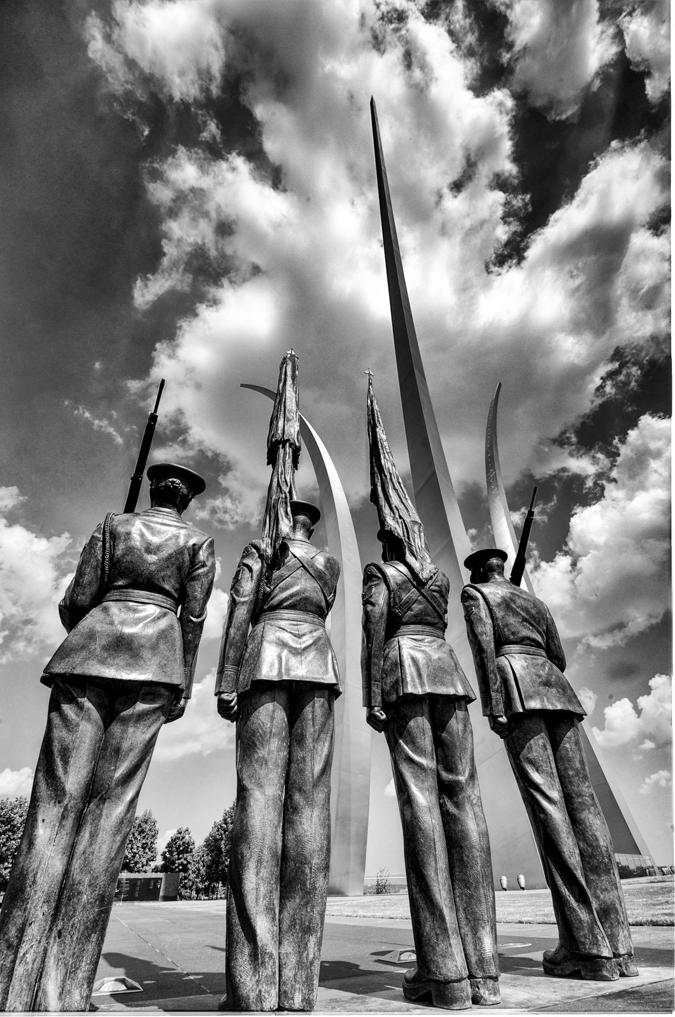Bronze Sentinels at Air Force Memorial