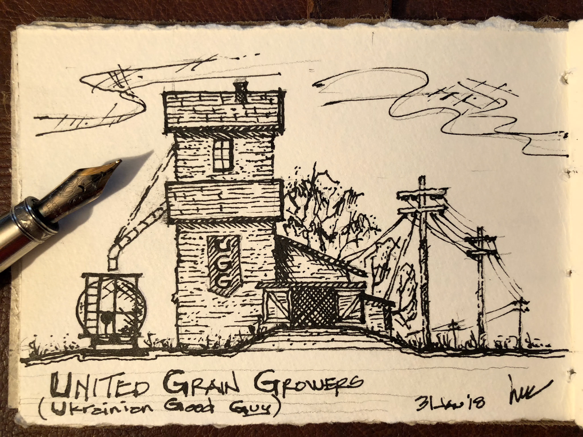 UGG - United Grain Growers - or Ukrainian Good Guy if you ask the local farmers :-D LOL