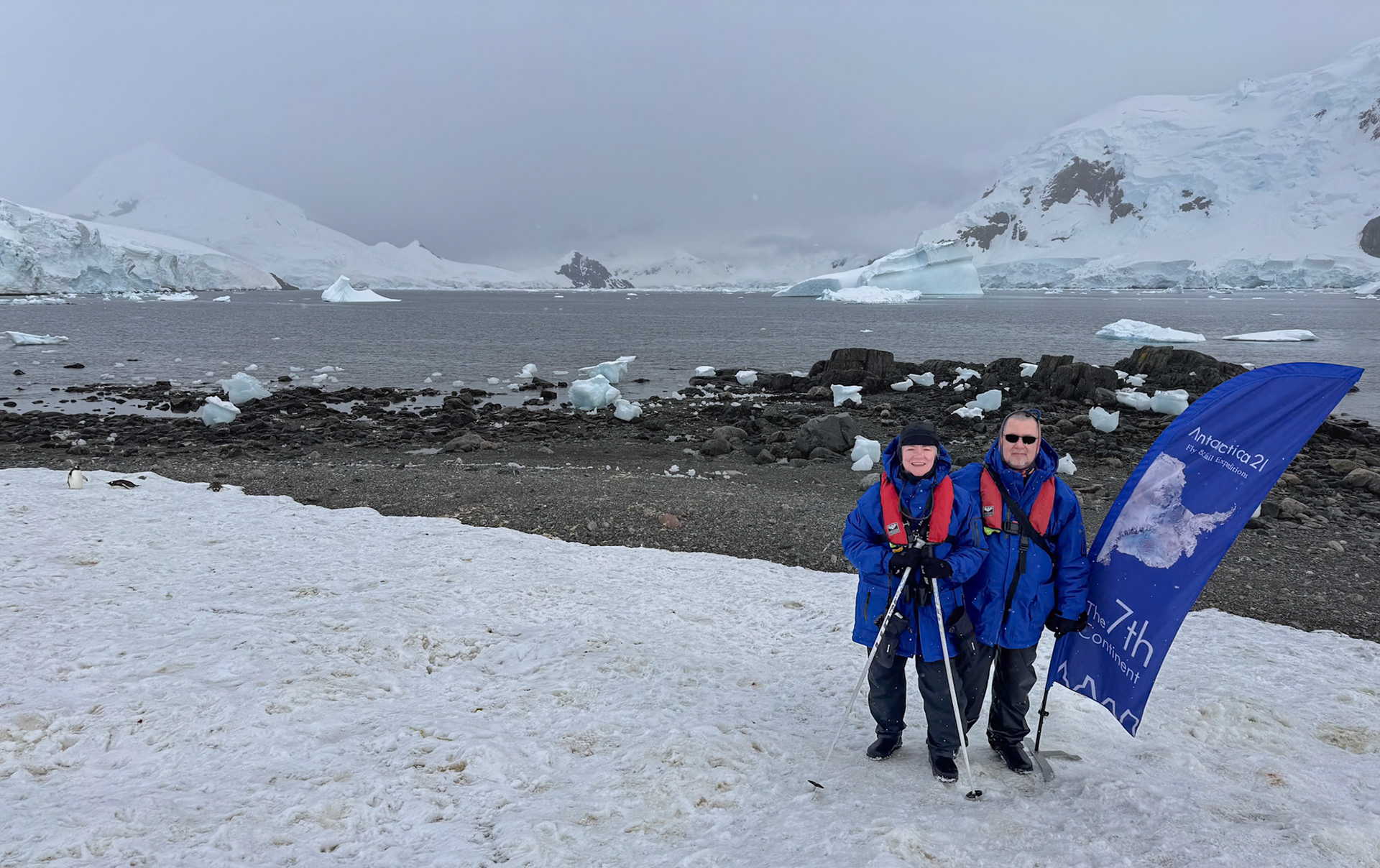 We have officially landed on the contintent of Antartica