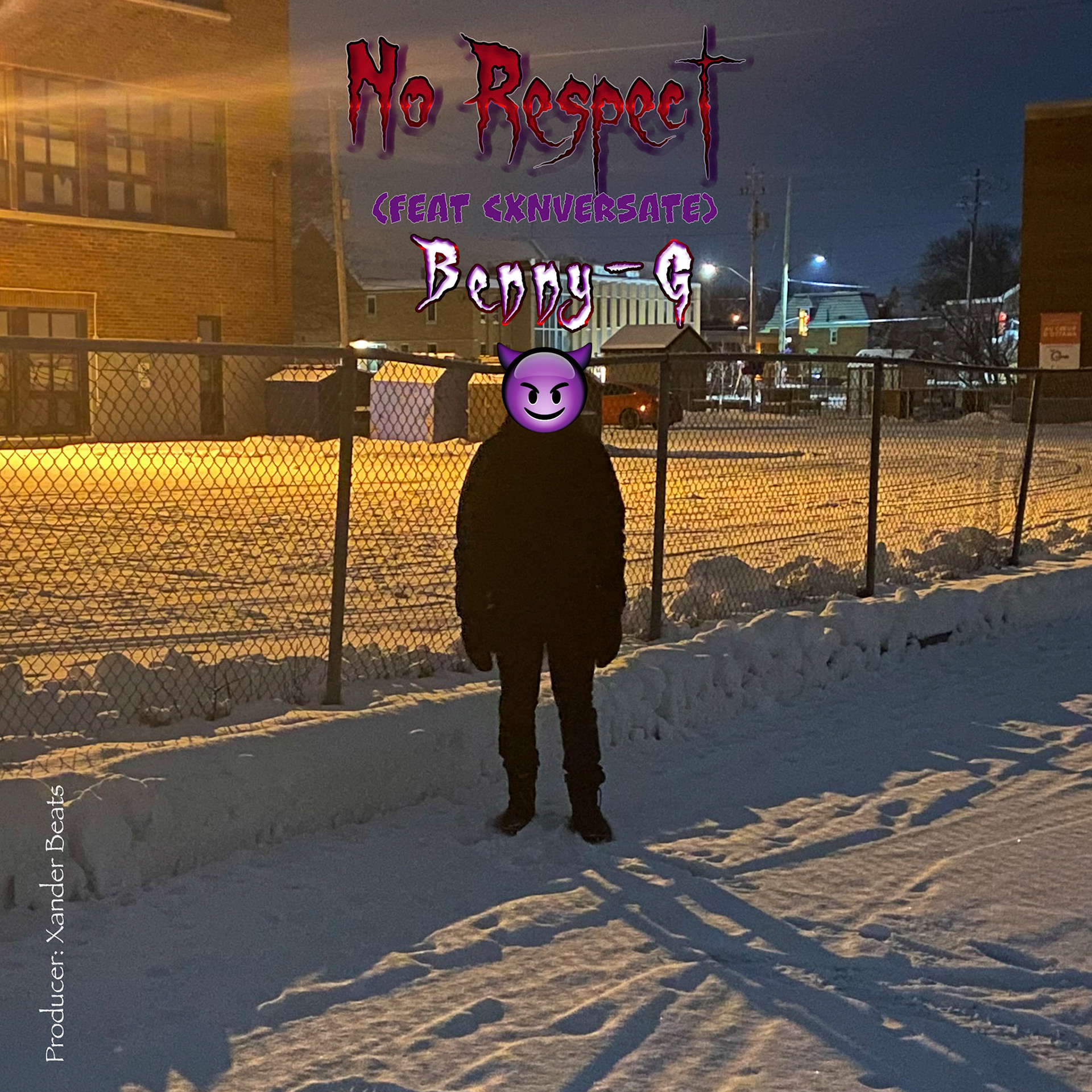 Benny-G (Puffed Wheat) artwork for NO RESPECT. An early album where he knew what he wanted and it was easy to deliver it.