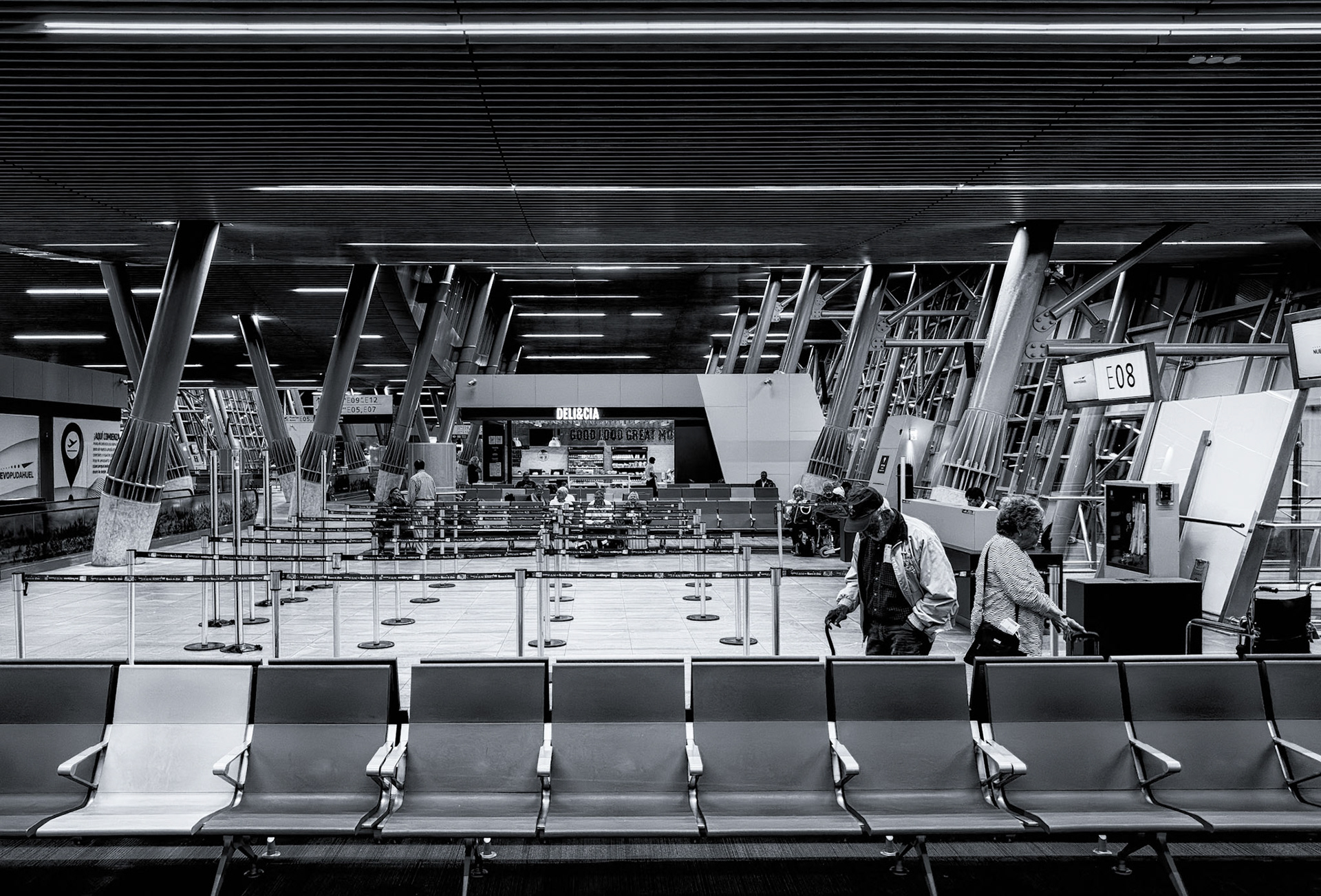 Our last boarding area at Snatiago Int'l Airport before heading to Houston, then Denver and home.