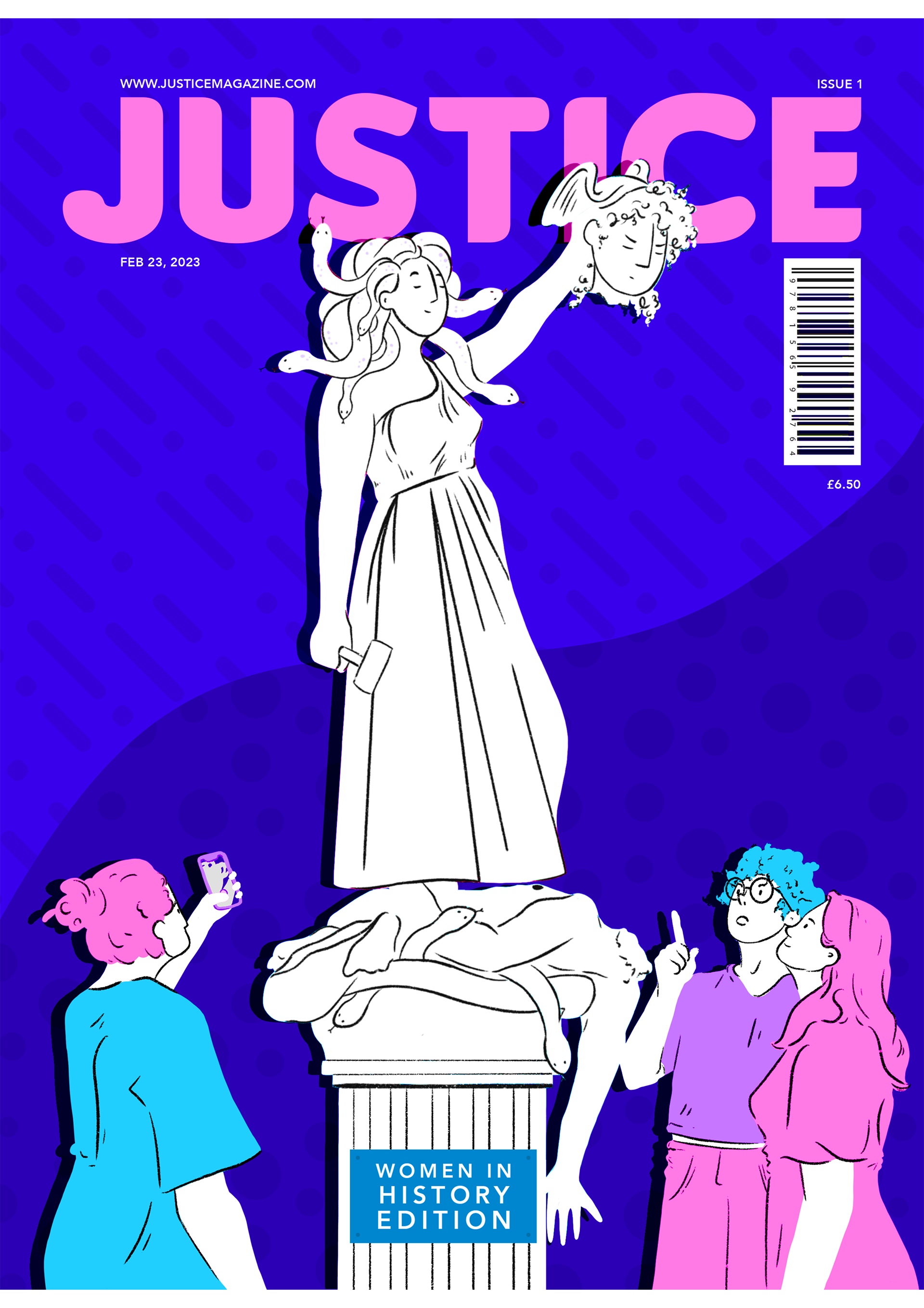 Cover for teen targeted history magazine (uni project)