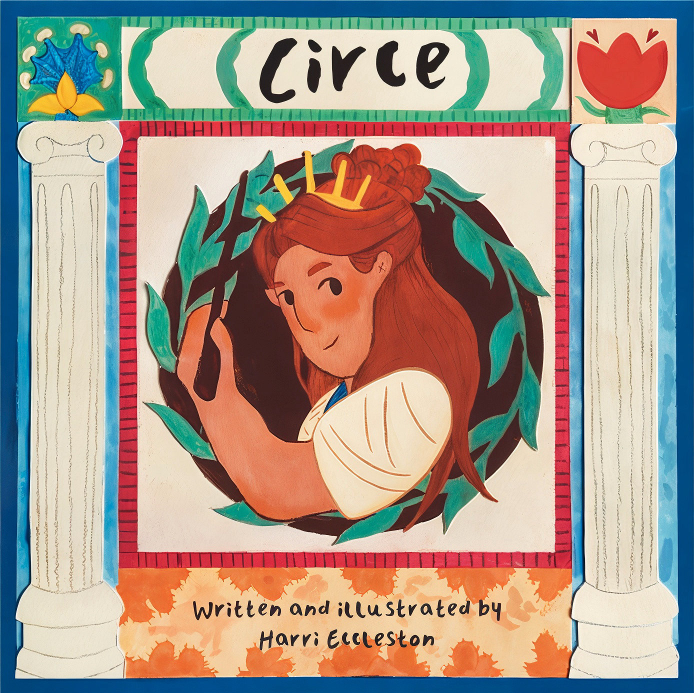 Book cover for Greek Mythology inspired picture book (uni project)