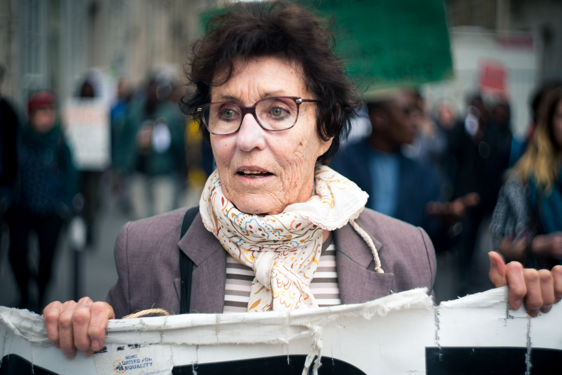 Protest against the immigration law, Paris, 15 april 2018