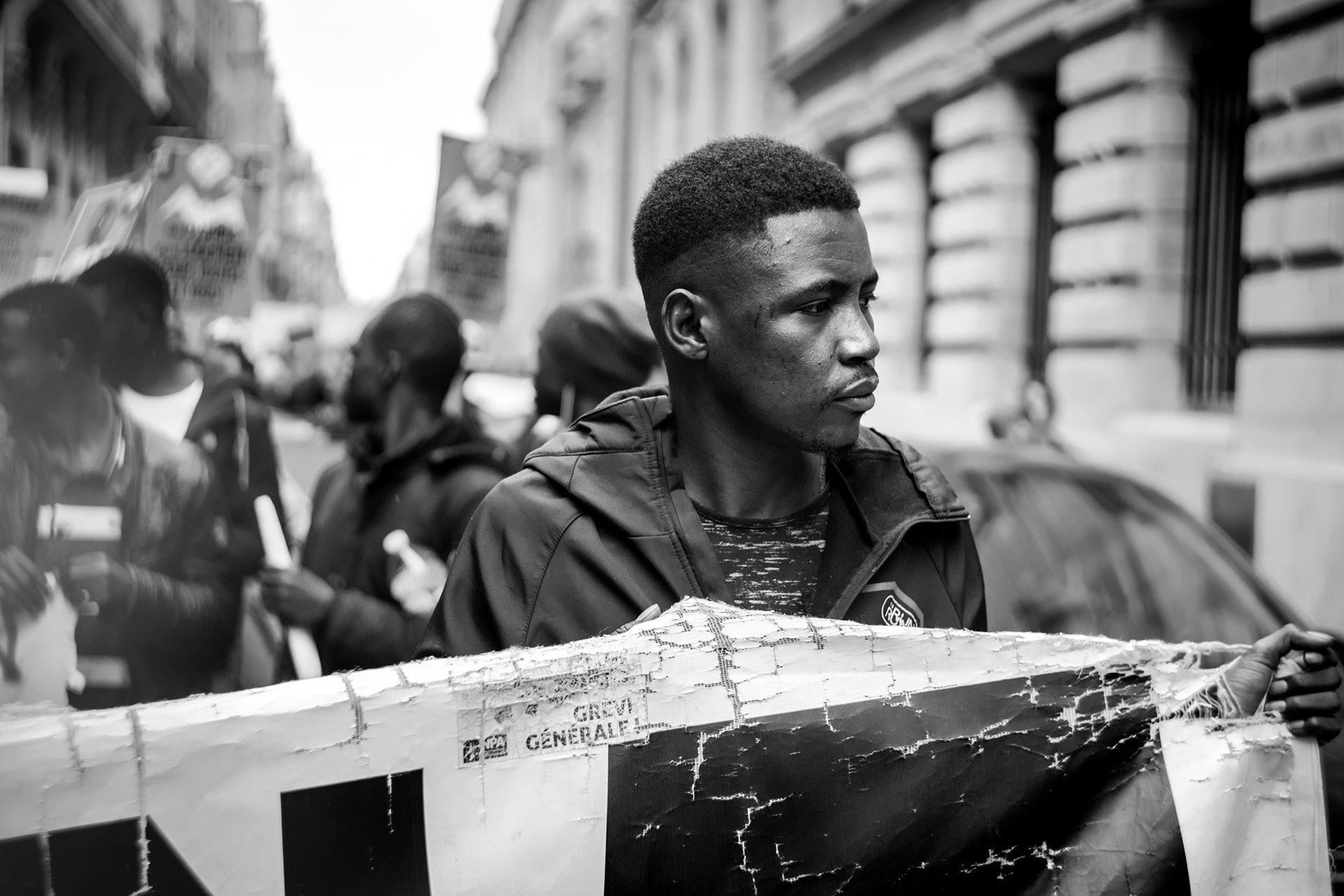 Protest against the immigration law, Paris, 15 april 2018
