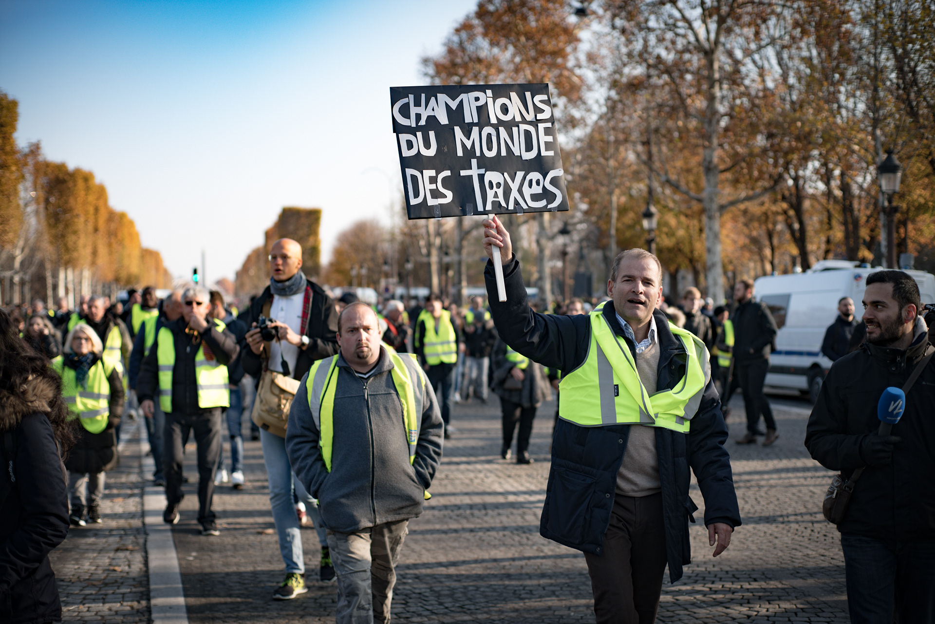 Gilets Jaunes in Paris, Act 1, 17 november 2018