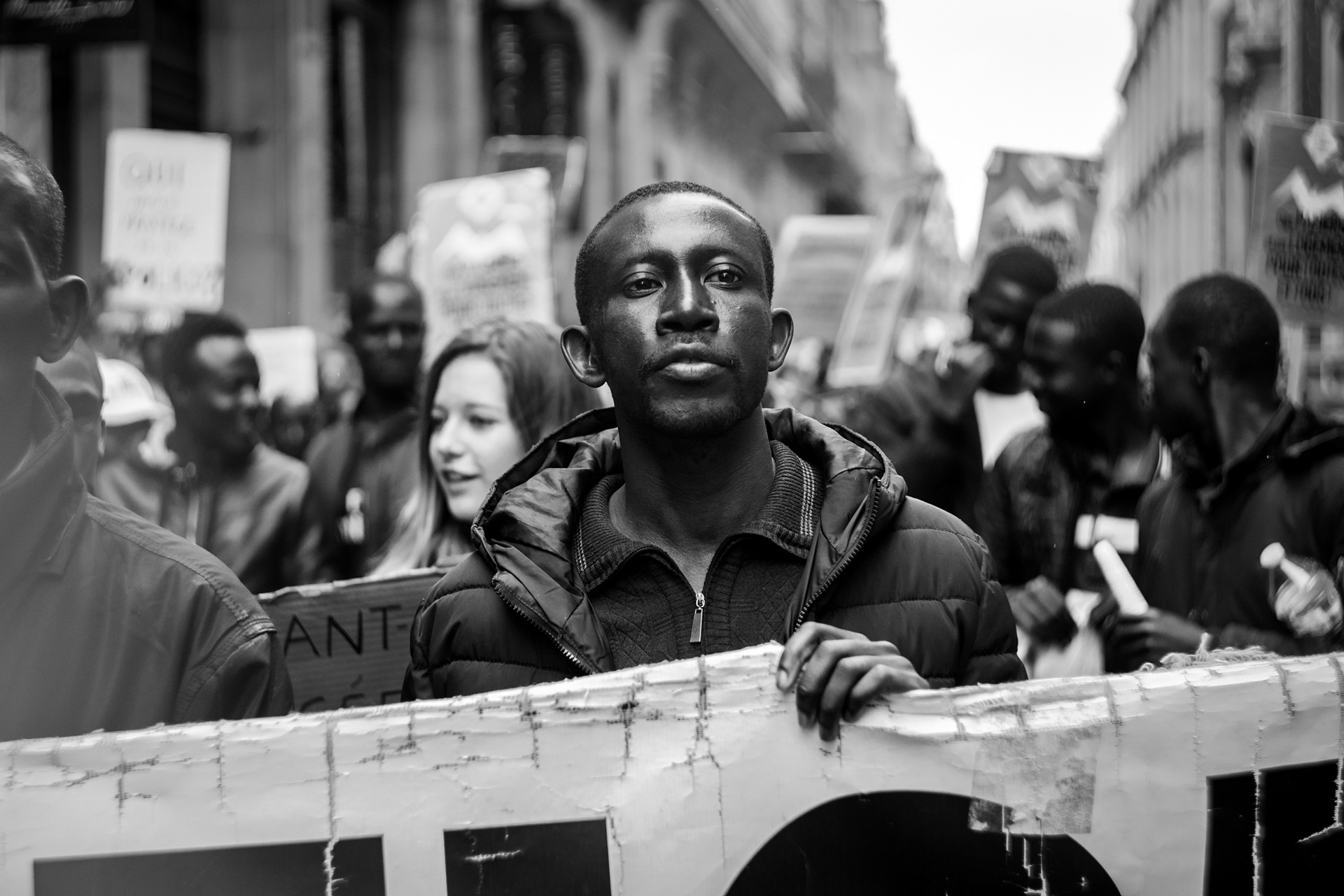 Protest against the immigration law, Paris, 15 april 2018