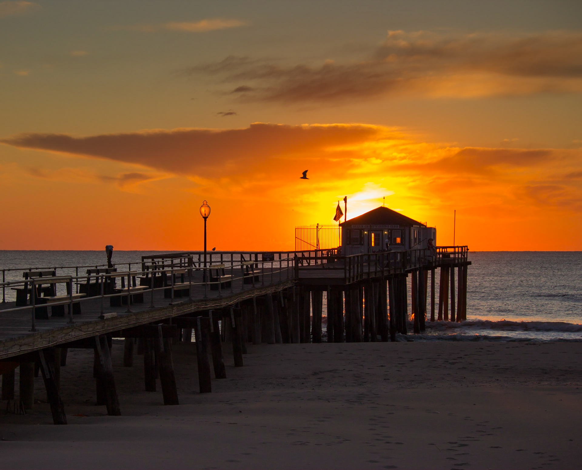 Sunrise - Ocean Grove Fishing Pier - Ocean Grove, New Jersey