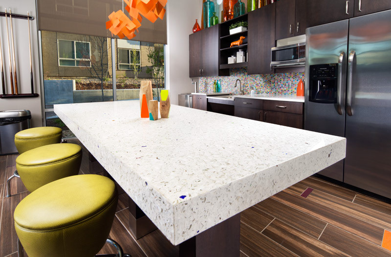 Common Area Island in Terrazzo