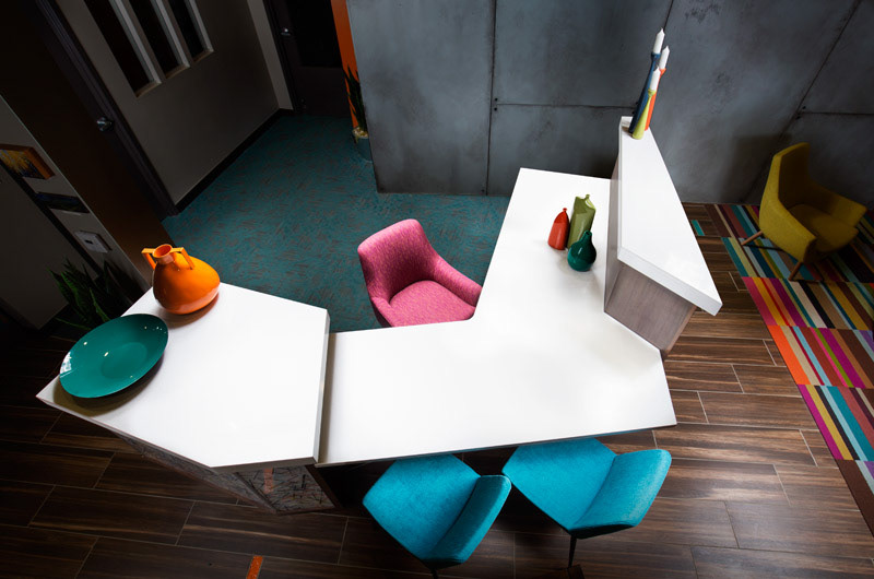 Reception Desk in StoneZula Quartz