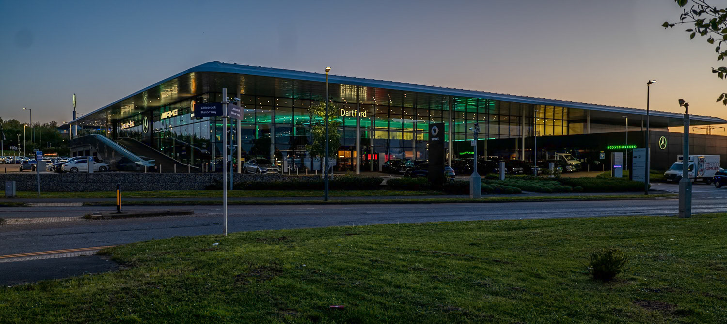Mercedes-Benz of Dartford at Twilight