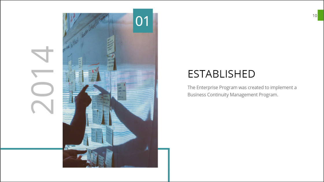 Interactive timeline