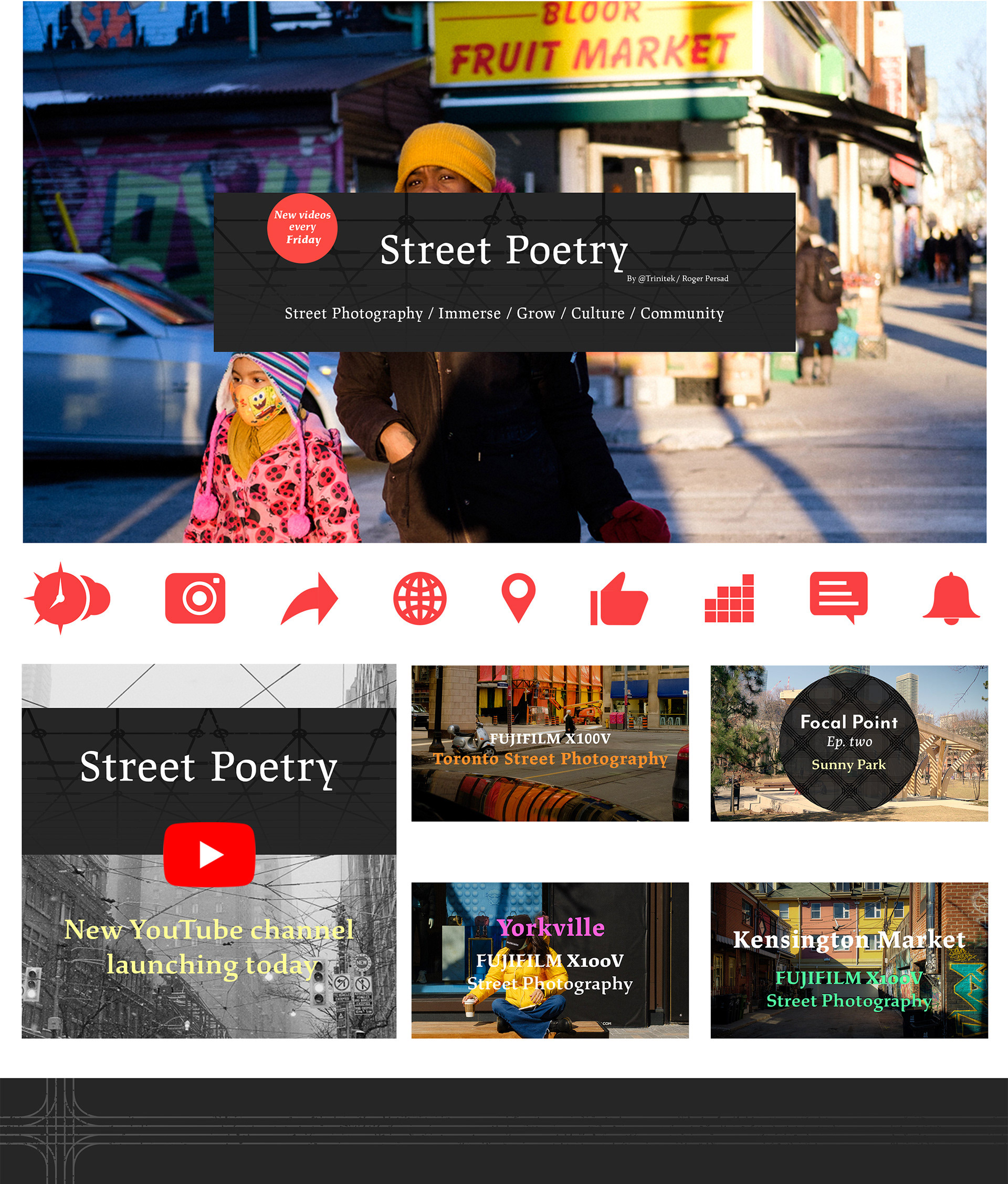 Street Poetry YouTube channel branding