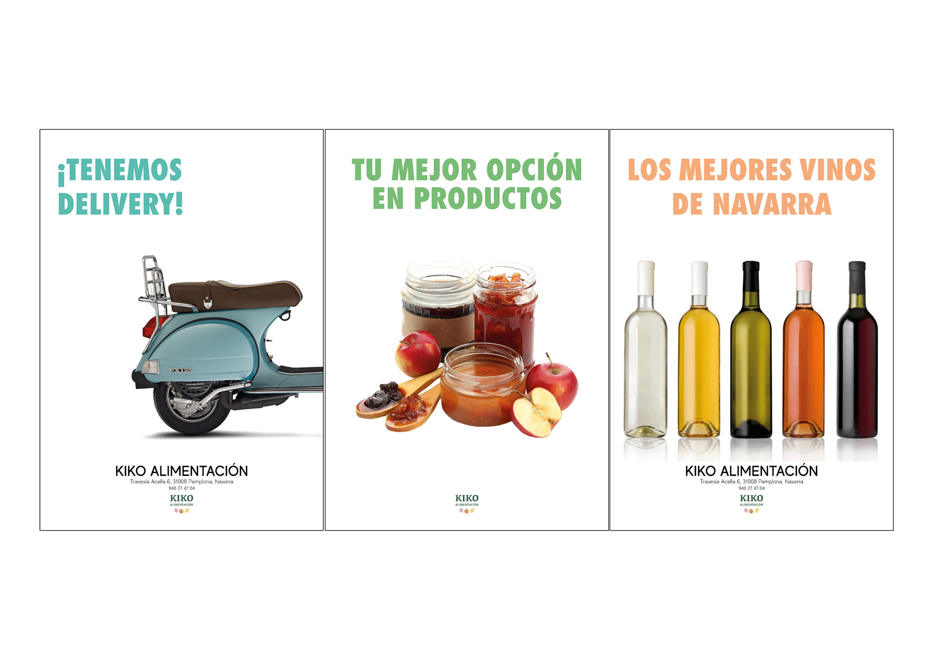 Advertising design for products.