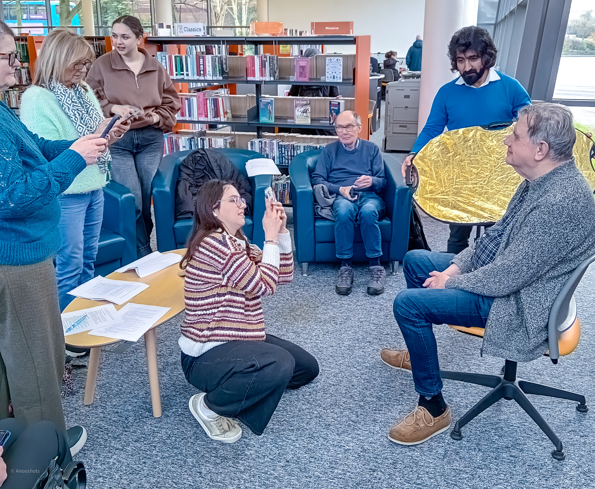 3rd session: Portrait photography practice at Huyton Library