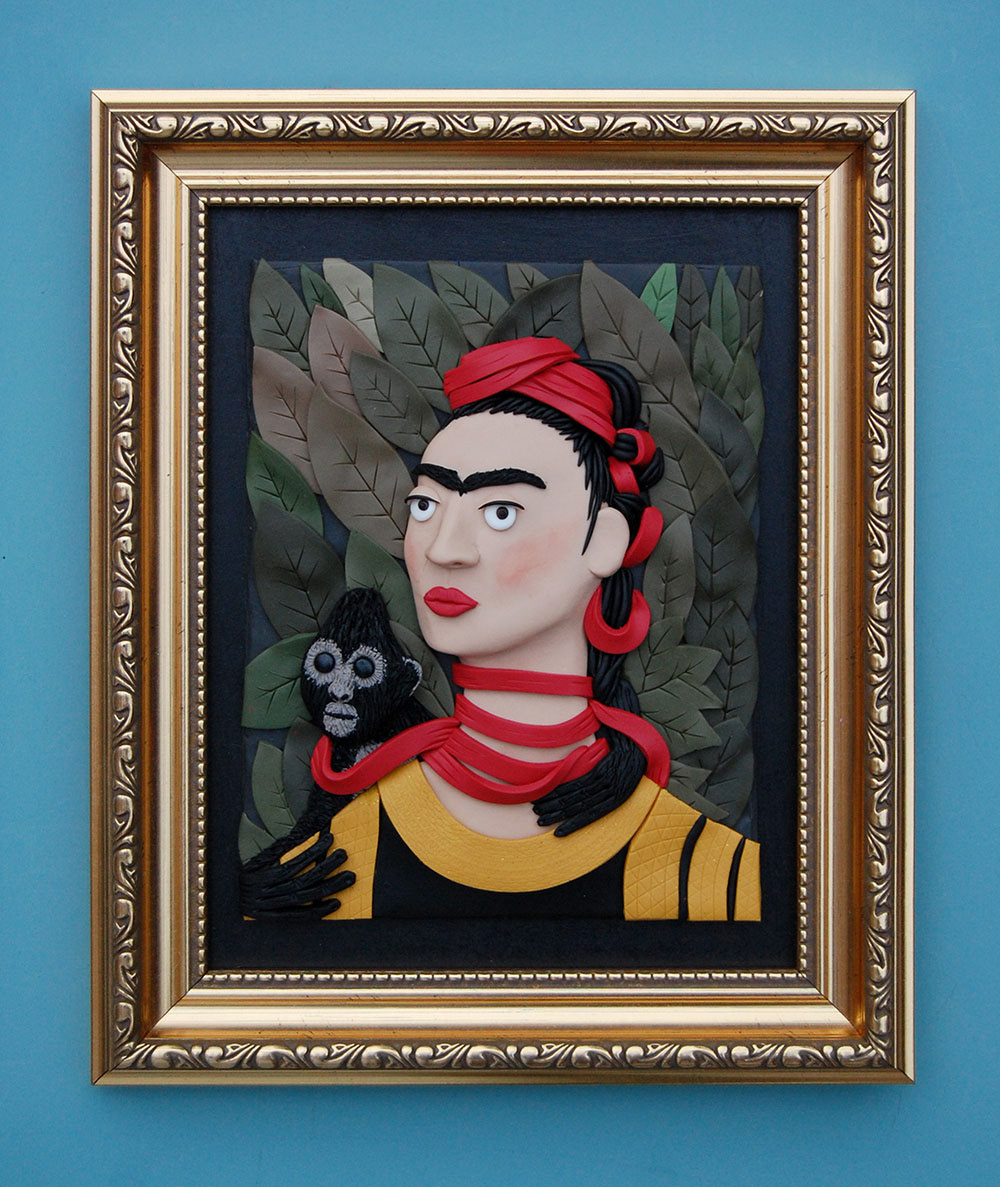 Self Portrait with Monkey, 1940 by Frida Kahlo
