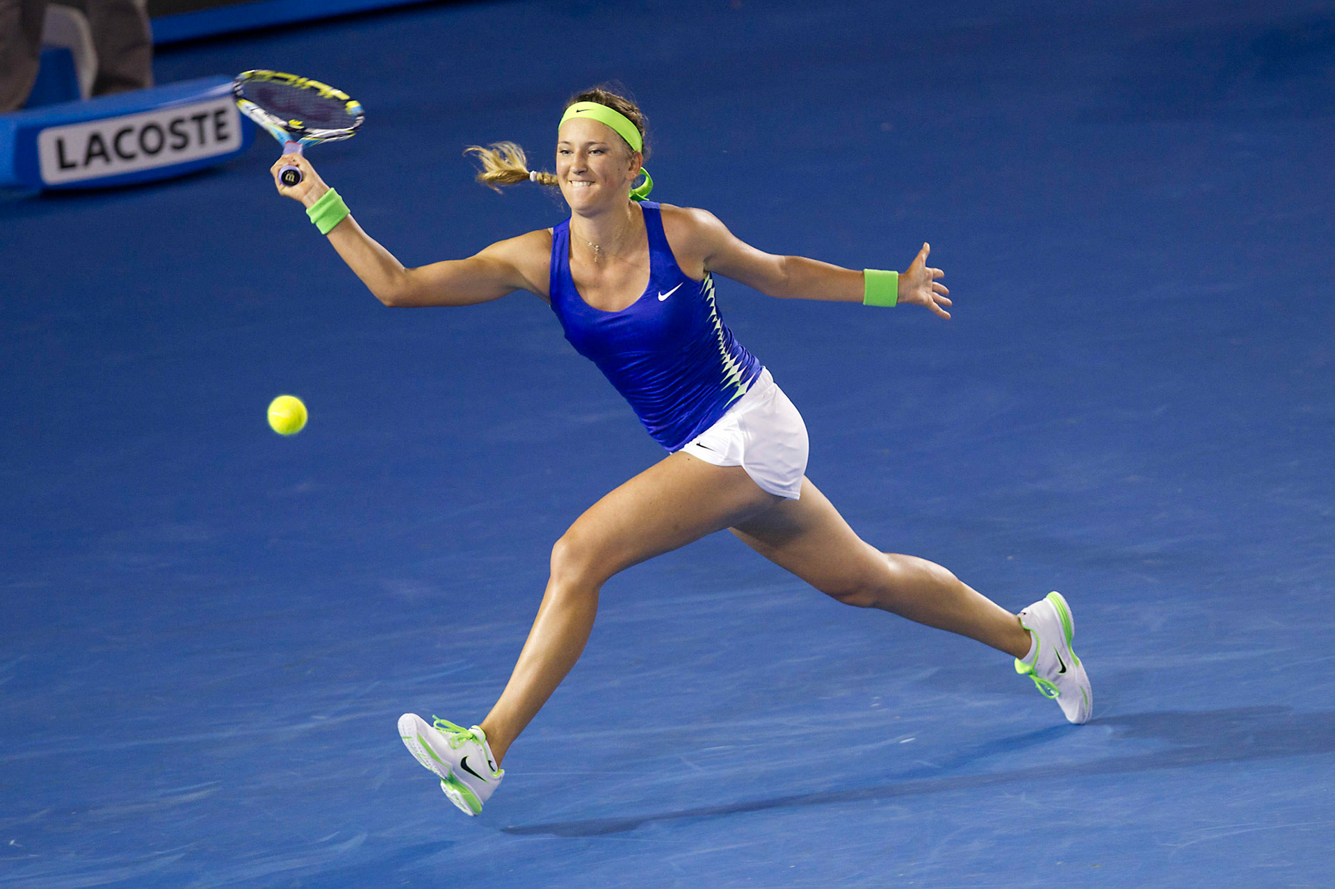 Victoria Azarenka (BLR)2012 AUSTRALIAN OPEN TENNIS - WOMEN'S FINAL - 28TH JAN 2012Images from the 2012 Australian Open Women's Final at Rod Laver Arena, Melbourne, Victoria, AUSTRALIA.This image is for Editorial Use Only.  Any further use or individual sale of the image must be cleared by application to the Manager Sports Media Publishing (SMP Images). PHOTO BRETT CROCKFORD SMP IMAGES