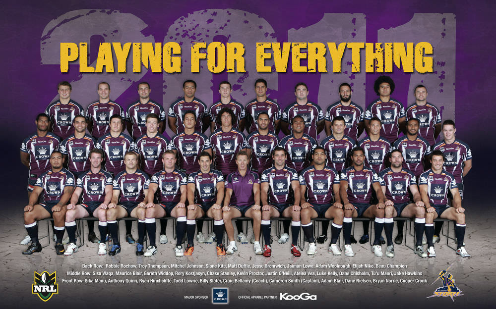 Melbourne Storm Team Photo