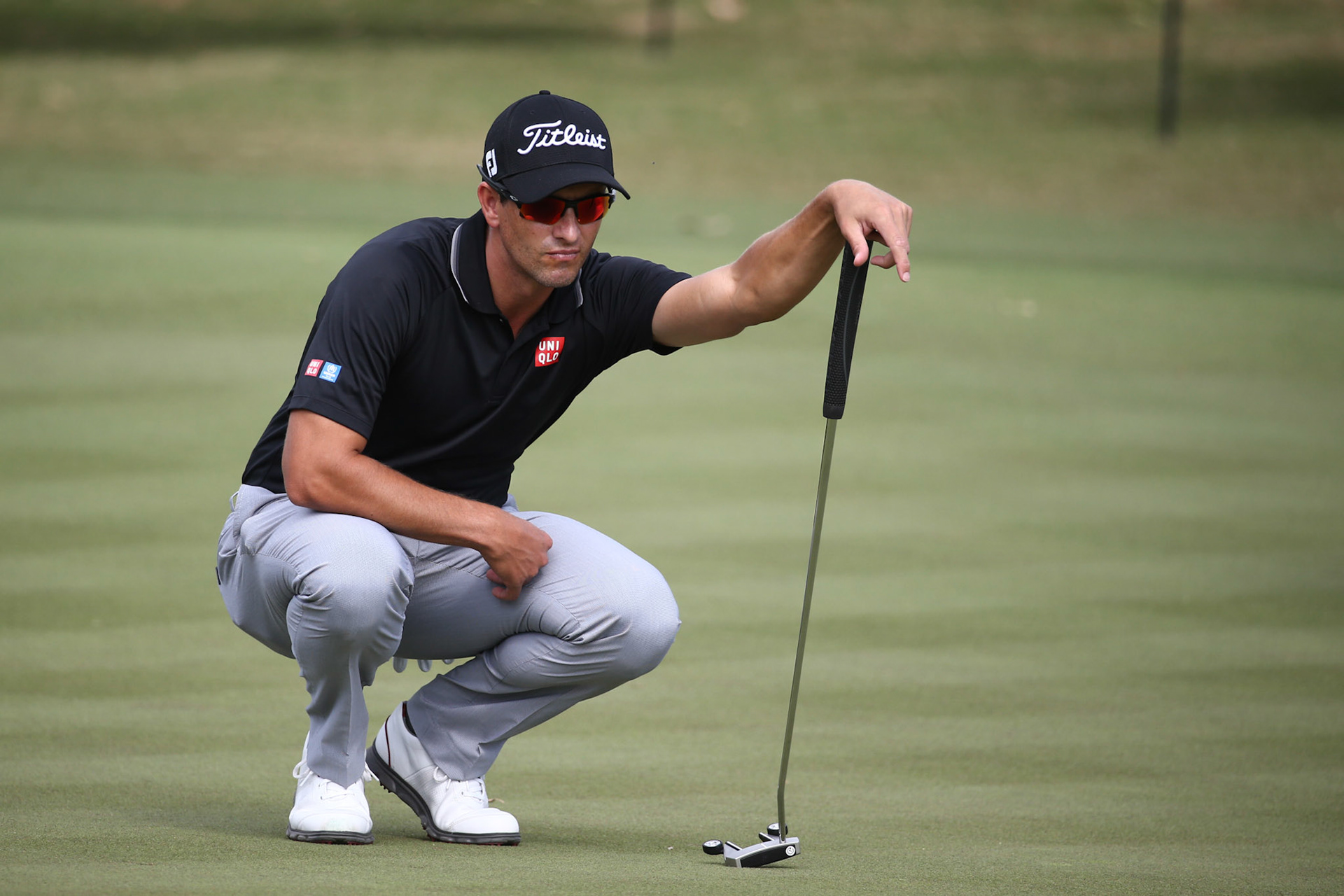 Adam ScottDay 1 of the Australian Masters, Huntingdale Golf Club, Victoria - Thursday 19th November 2015.Conditions of Use: this image is intended for editorial use only. (print or electronic). Any further use requires additional clearance of Sports Media Publishing (SMP Images).  PHOTO:  BRETT CROCKFORD (SMP IMAGES)
