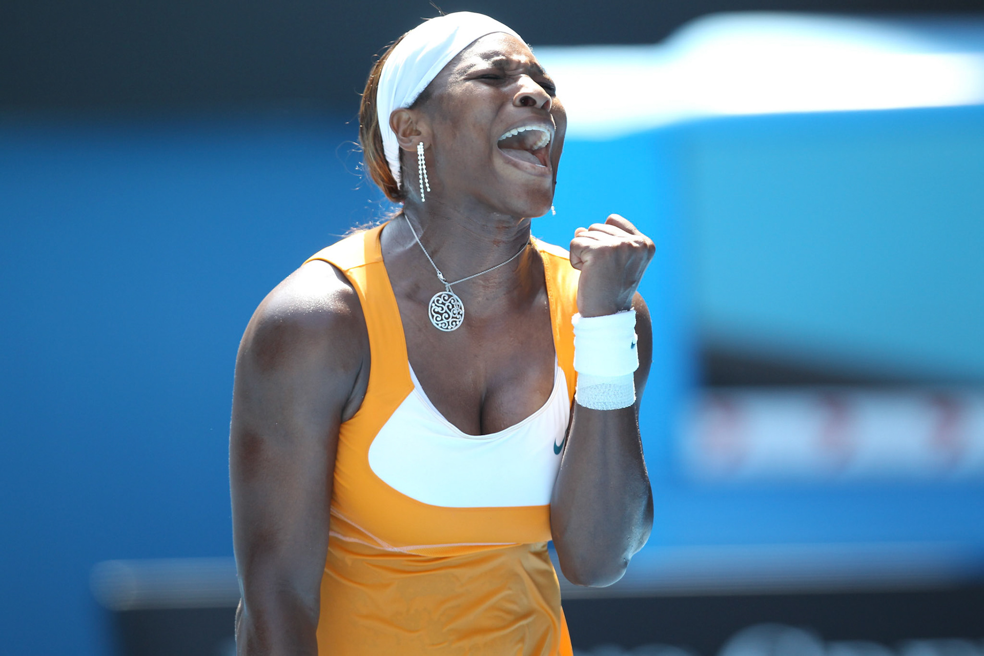 Serena Williams (USA) 2010 Australian Open Tennis Melbourne Park, Victoria January 18 - 31 2010 © Sport the library/Brett Crockford  Australian Open 2010Melbourne and Olympic ParksMelbourne, VIc, Australia