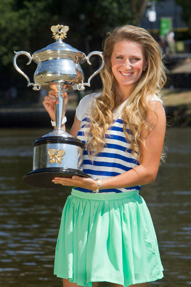 Victoria Azarenka (BLR)2012 AUSTRALIAN OPEN TENNIS - MEDIA CALL - 29TH JAN 2012Images from the 2012 Australian Open Women's Final at Rod Laver Arena, Melbourne, Victoria, AUSTRALIA.This image is for Editorial Use Only.  Any further use or individual sale of the image must be cleared by application to the Manager Sports Media Publishing (SMP Images). PHOTO BRETT CROCKFORD SMP IMAGES