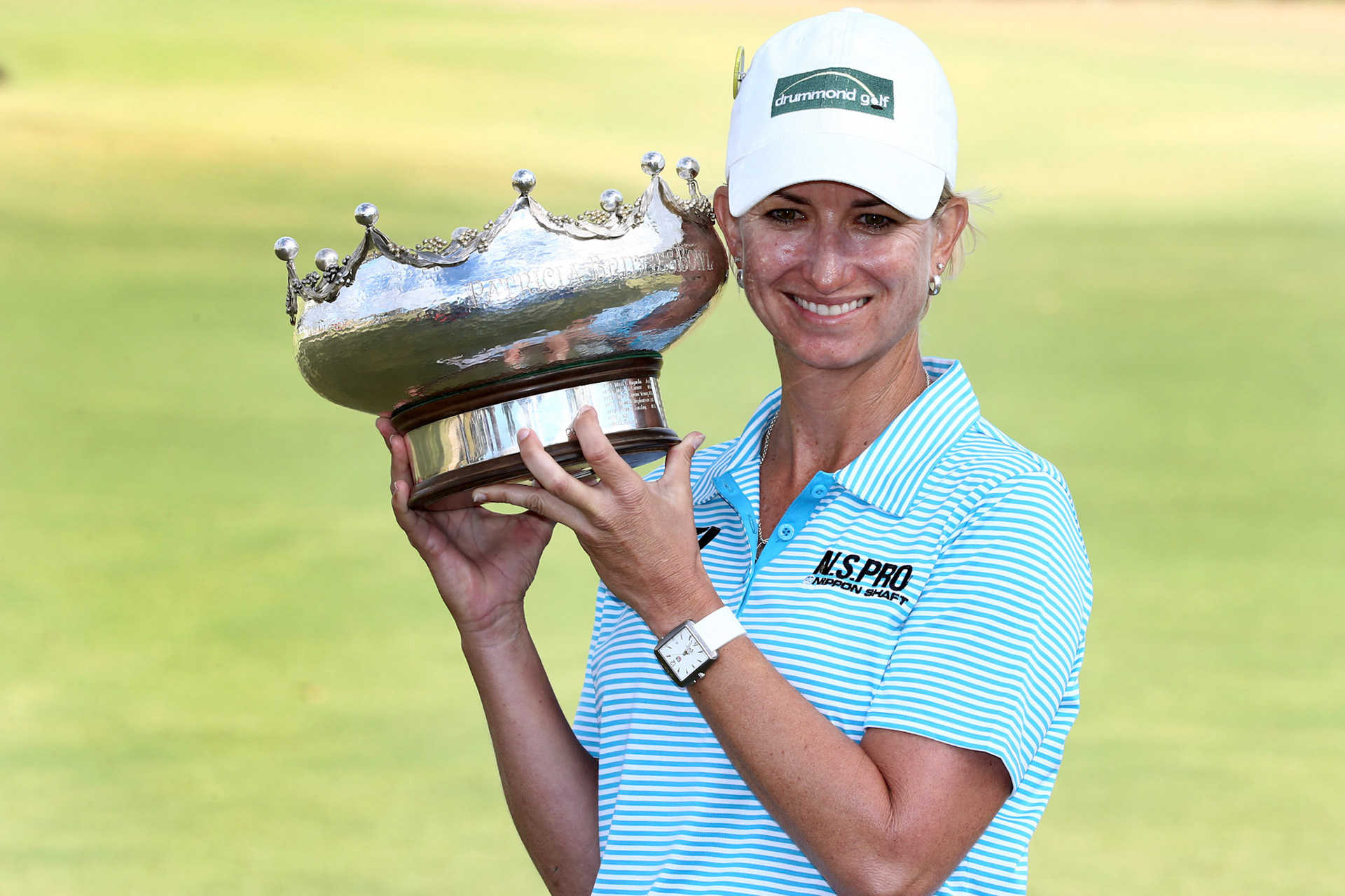 Karrie WebbGOLF - ISPS HANDA WOMEN'S AUSTRALIAN OPEN 2014 - VICTORIA GOLF CLUB - Sunday 16th February 2014 - Action from the final round of the 2014 ISPS Handa Women's Australian Open Golf Championship held at the Victoria Golf Club. This image is for Editorial Use Only. Any further use or individual sale of the image must be cleared by application to the Manager Sports Media Publishing (SMP Images). PHOTO : BRETT CROCKFORD SMP IMAGES