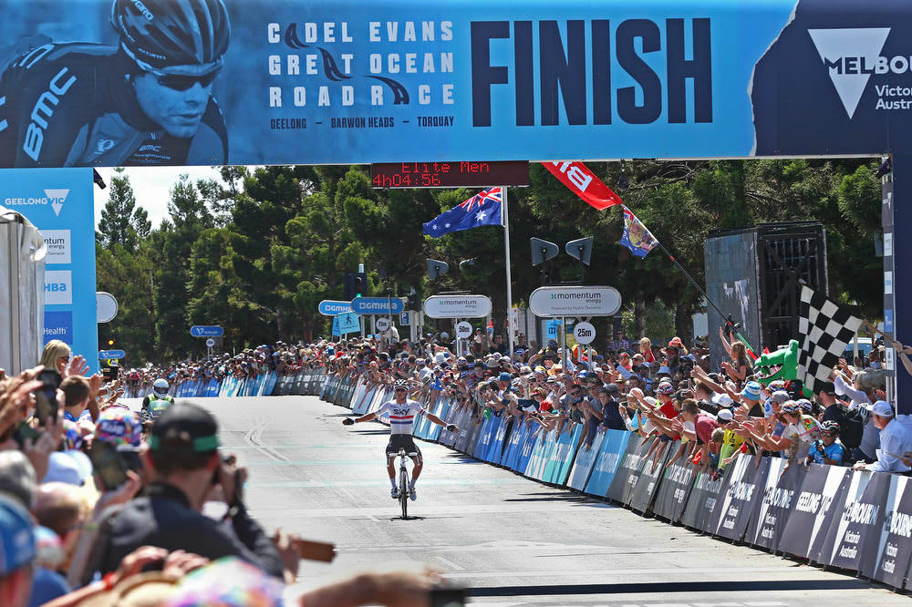 Peter KENNAUGH (Team SKY) wins2016 Cadel Evans Great Ocean Road RaceMen's Elite RaceGeelong, Victoria AUSTRALIA31st January 2016