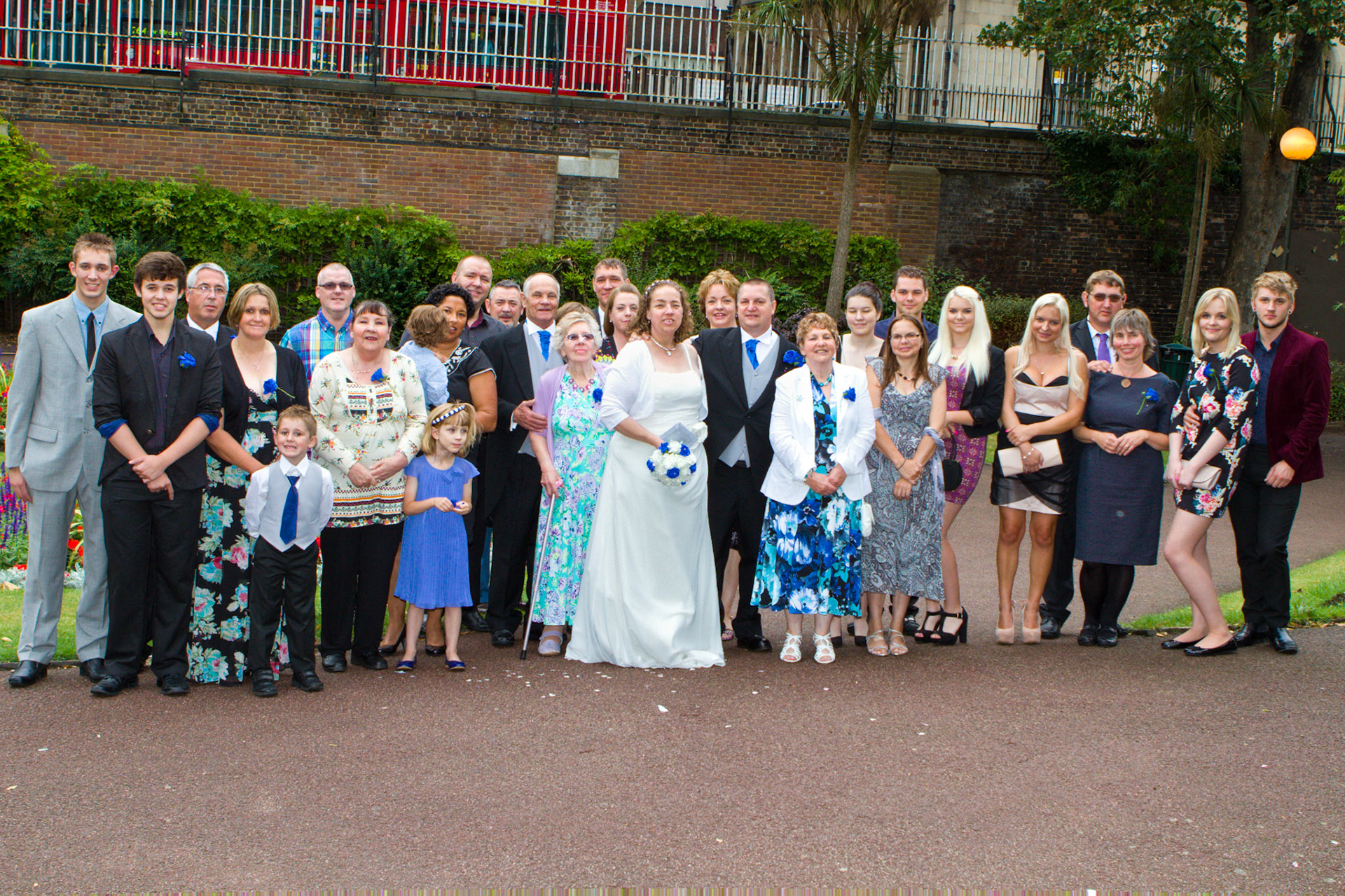 Family Group Mark & Geraldiines Wedding
