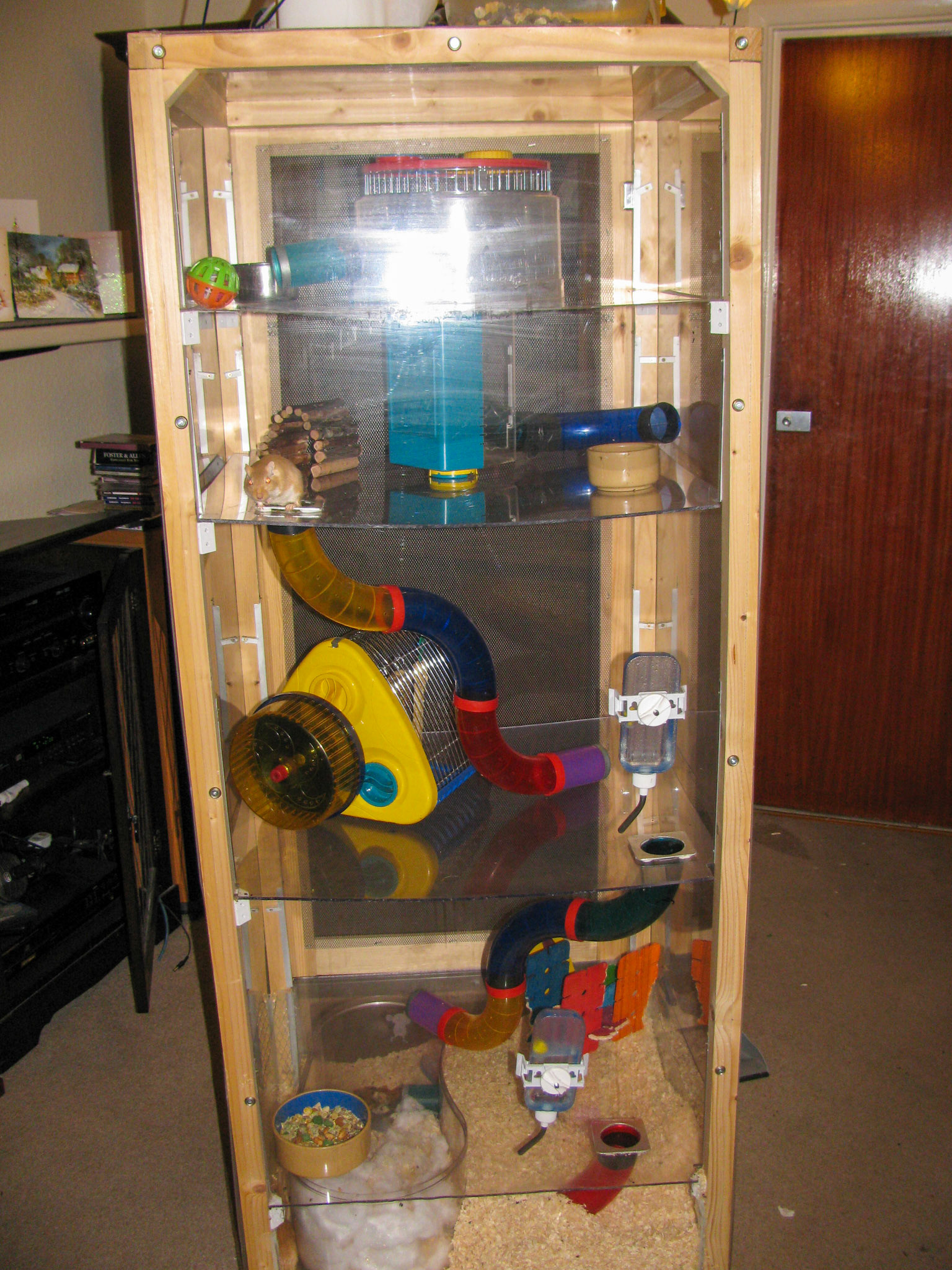 Gerbilarium built by Mark Cogley