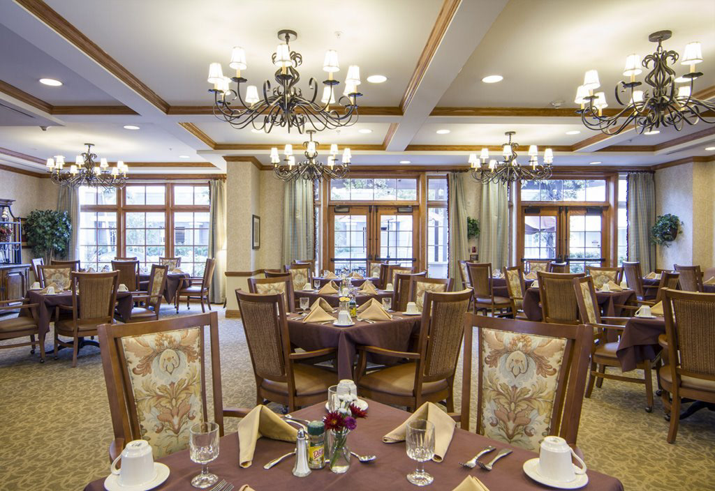 Figure 8. 1ST FLOOR DINING ROOM The interior and furniture in the dining room make it a warm and welcoming place for the elderly to have social interaction.