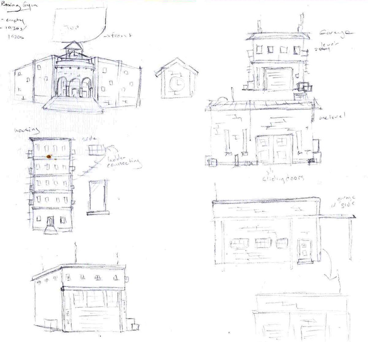 Exterior Sketches 1