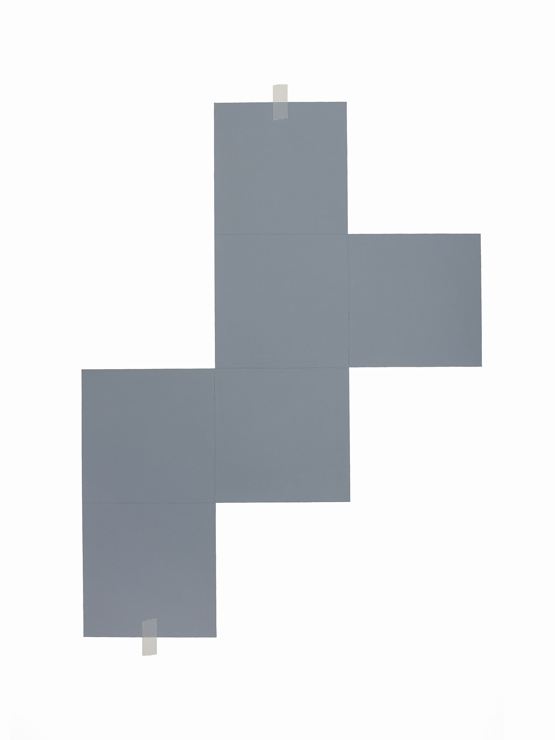 "Cube," gouache on paper, 44x64", 2010