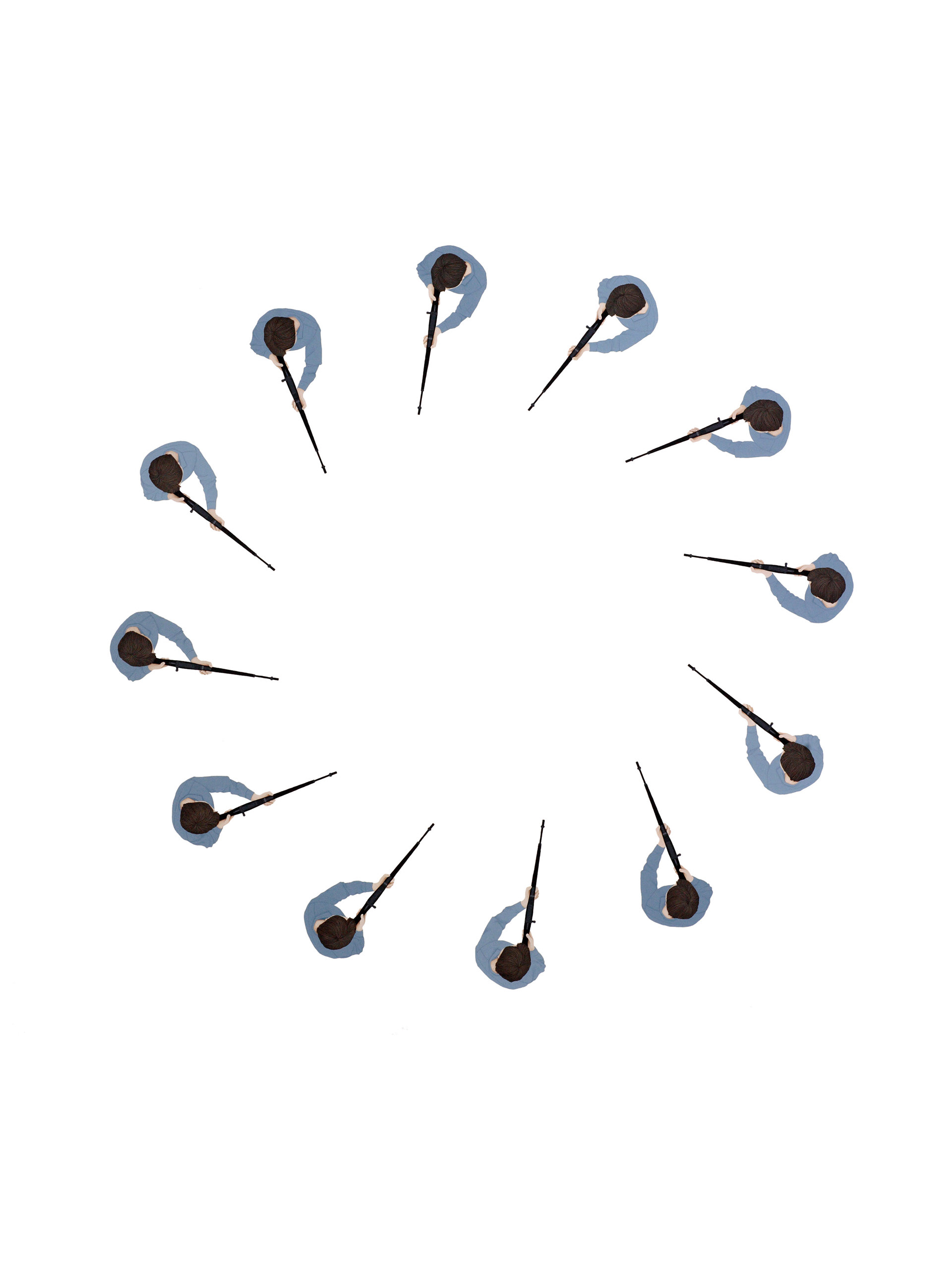 "Untitled," gouache on paper, 44x64", 2009