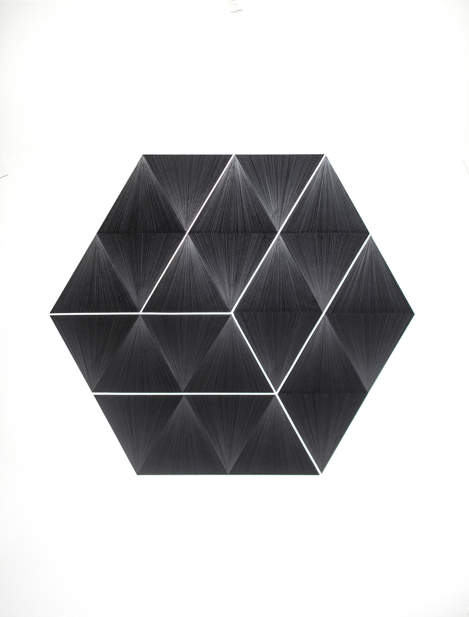 Untitled, graphite and gouache on paper, 22"x30", 2019 