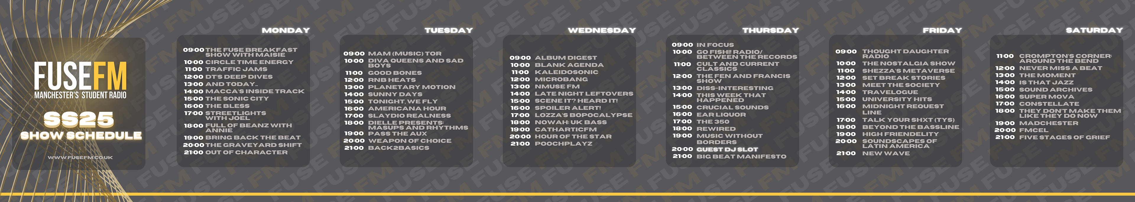 2025 Schedule Carousel