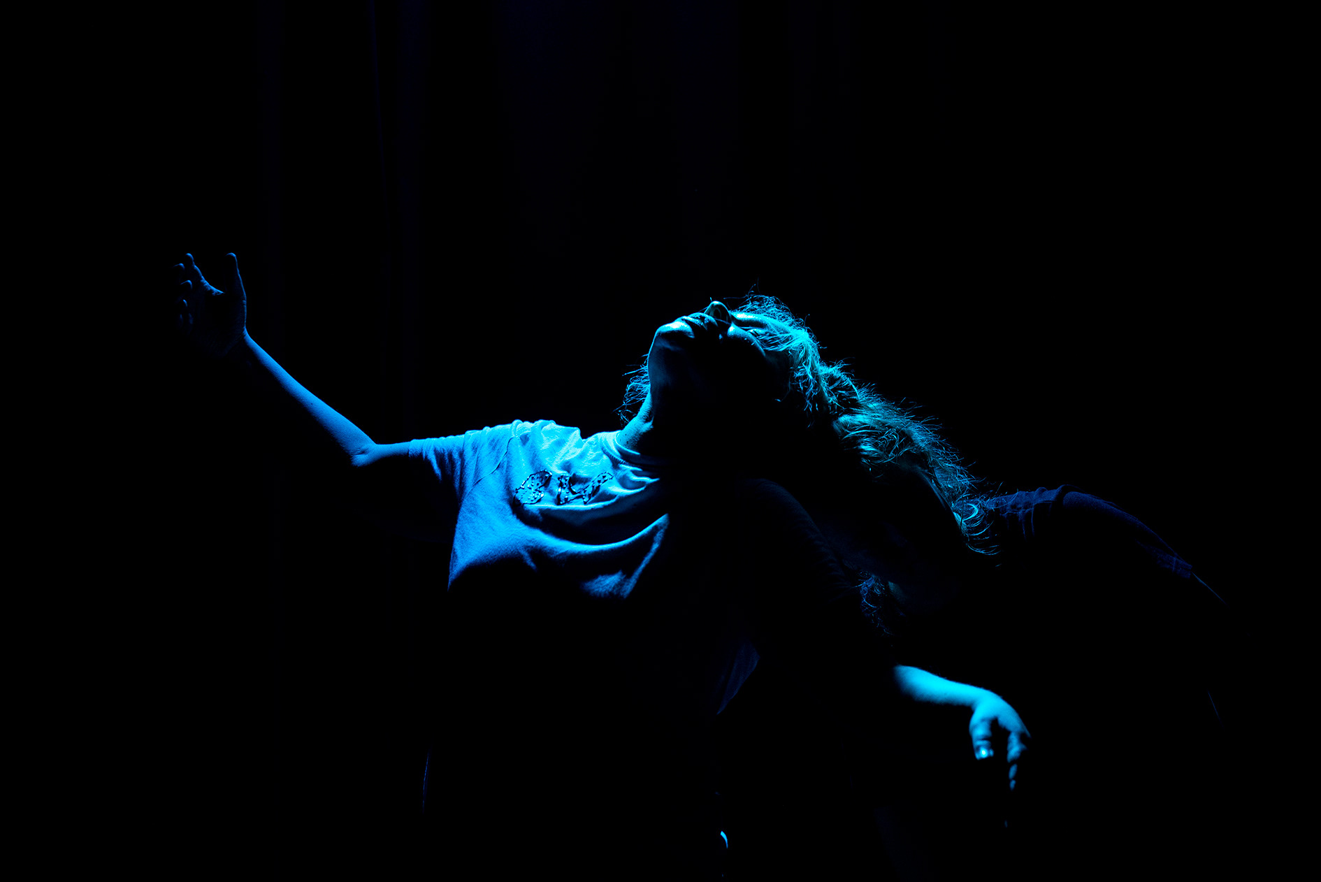 I'll never leave here, theatre performance about Pasi Kaunisto, Badwoman aka Sini-Sisko Calamnius and Tuuli Jartti