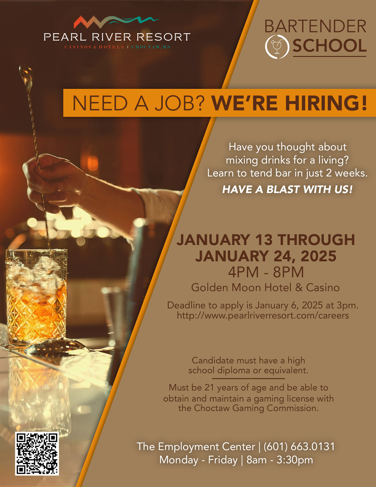 Bartender School Flyer
