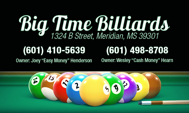Billiard Business Card