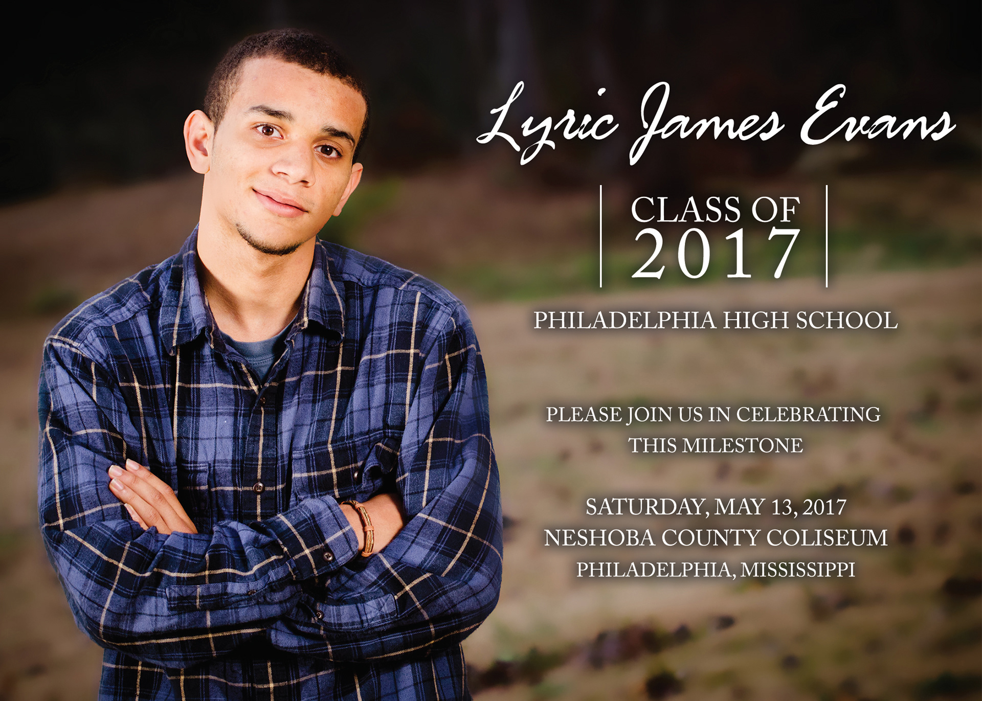 Full Photo Graduation Invitation