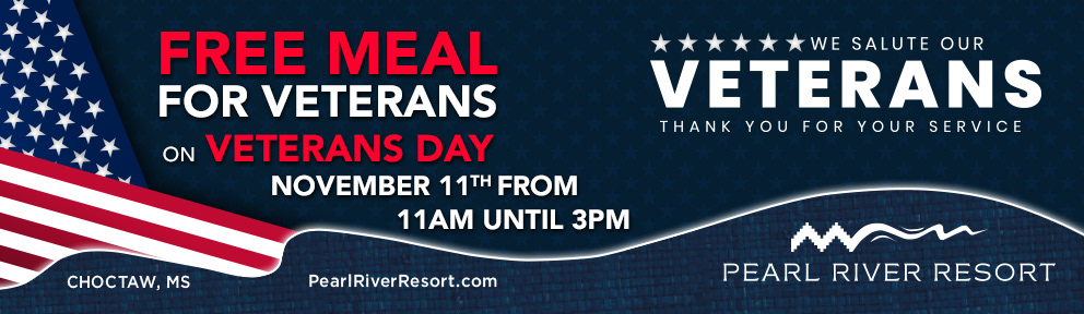 Pearl River Resort Veterans Day Billboard