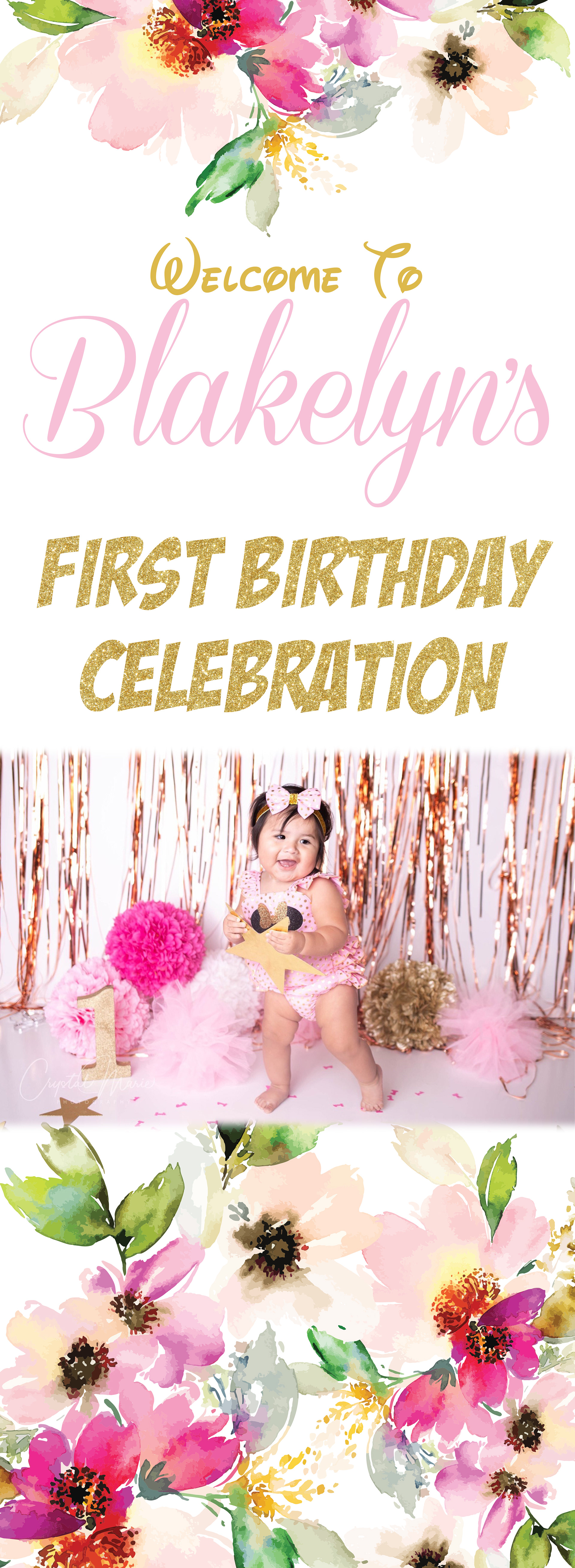 First Birthday Banner