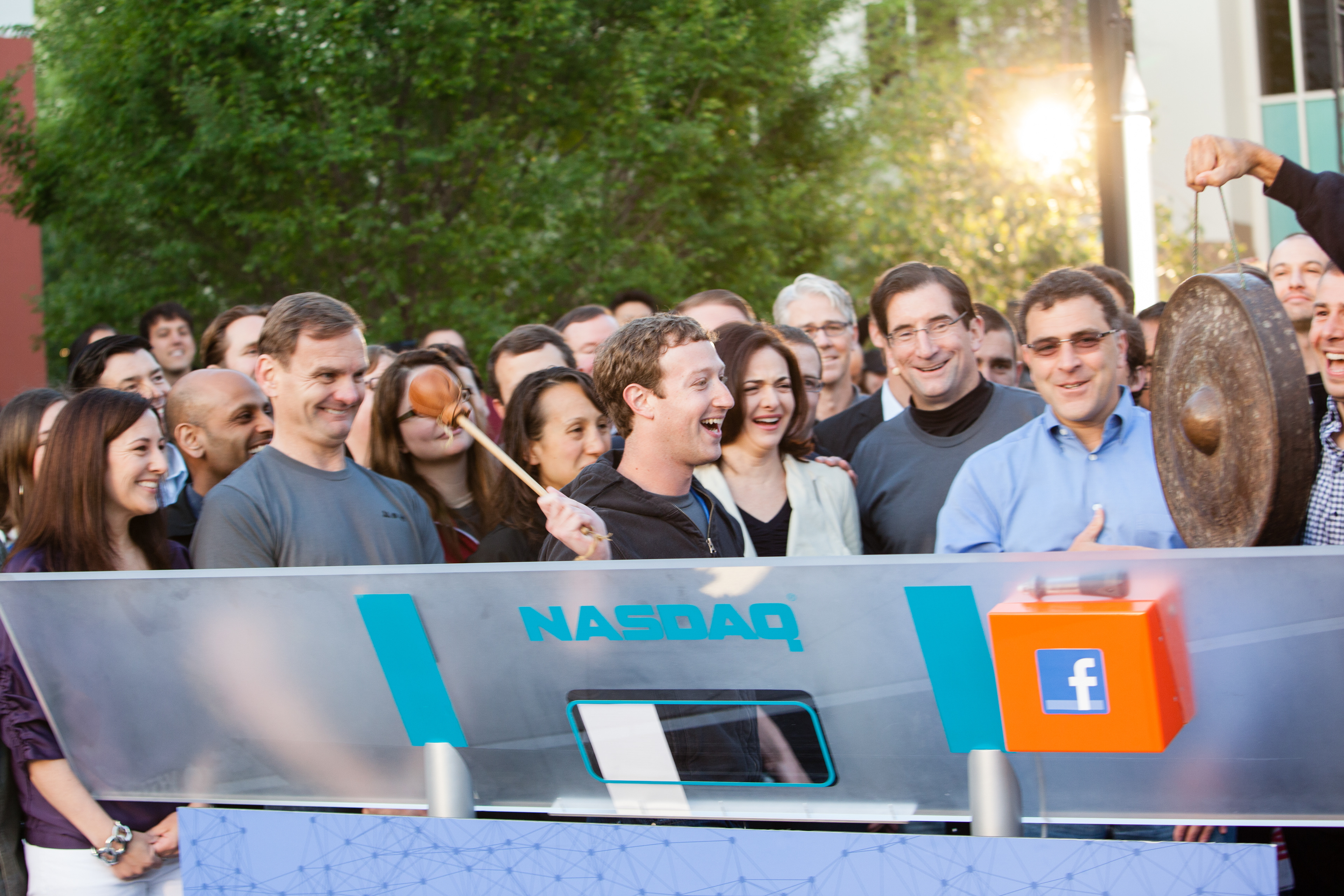 Facebook IPO Bell Ringing