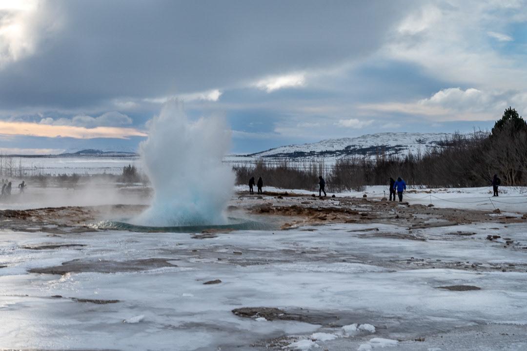 Geysir en de eruptie van de Strokkur