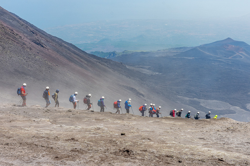 wandeling naar de Etna
