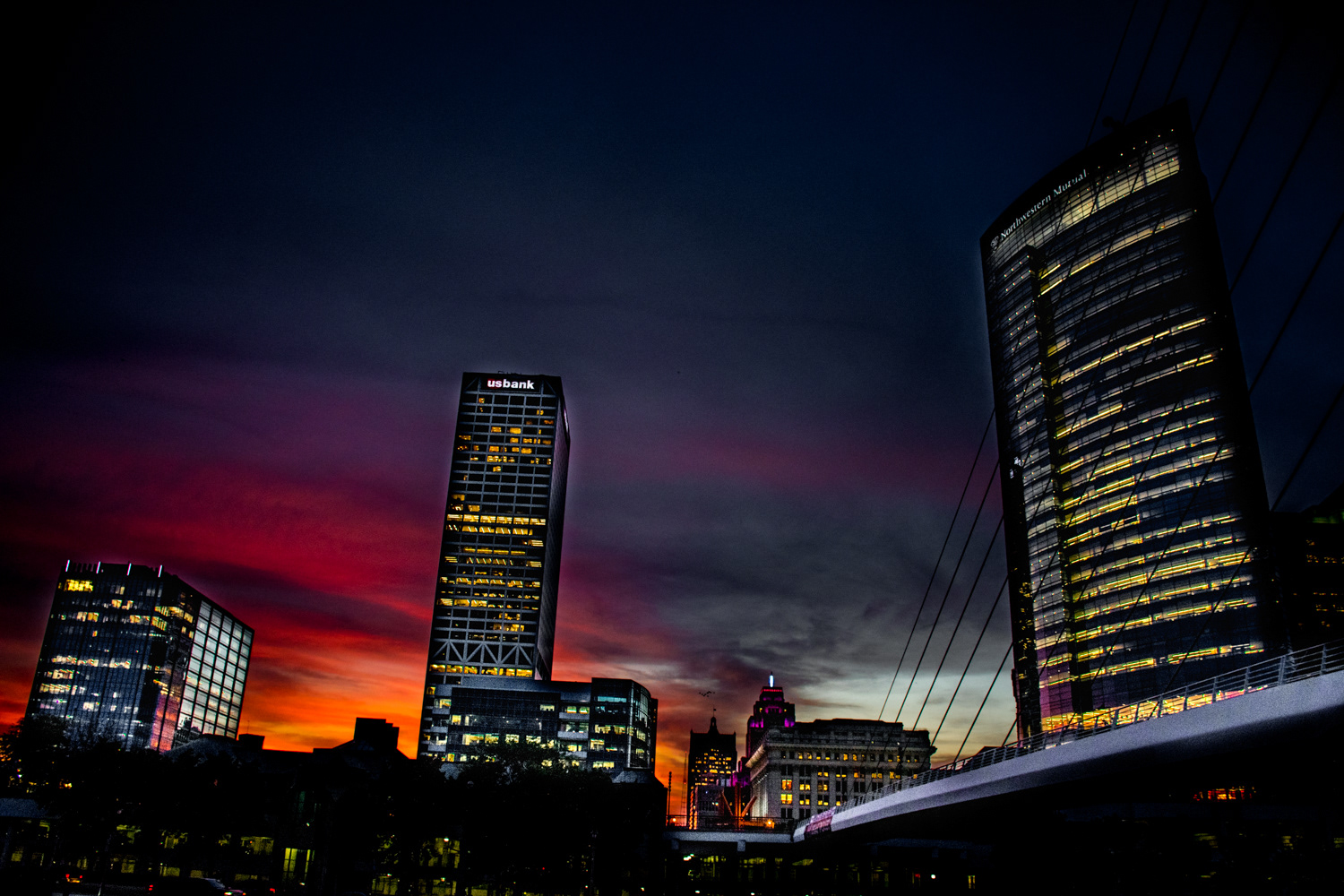 Milwaukee Skyline at Night 