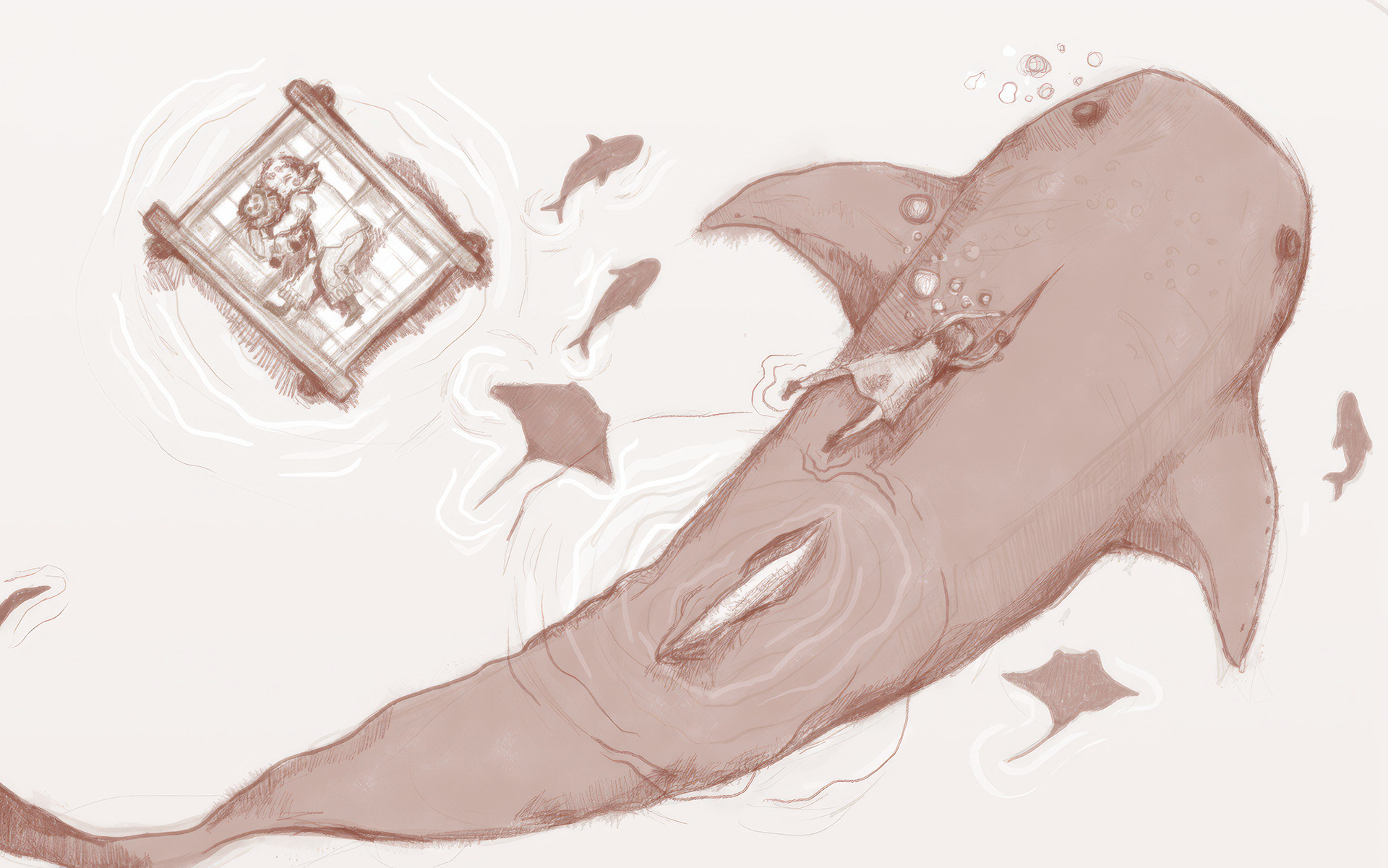 Pages 26 and 27, sketch