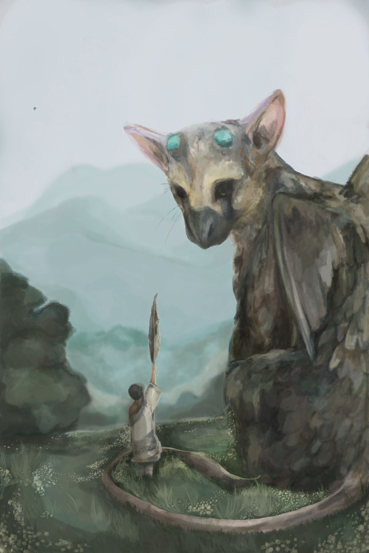 The last Guardian Video Game cover, digital