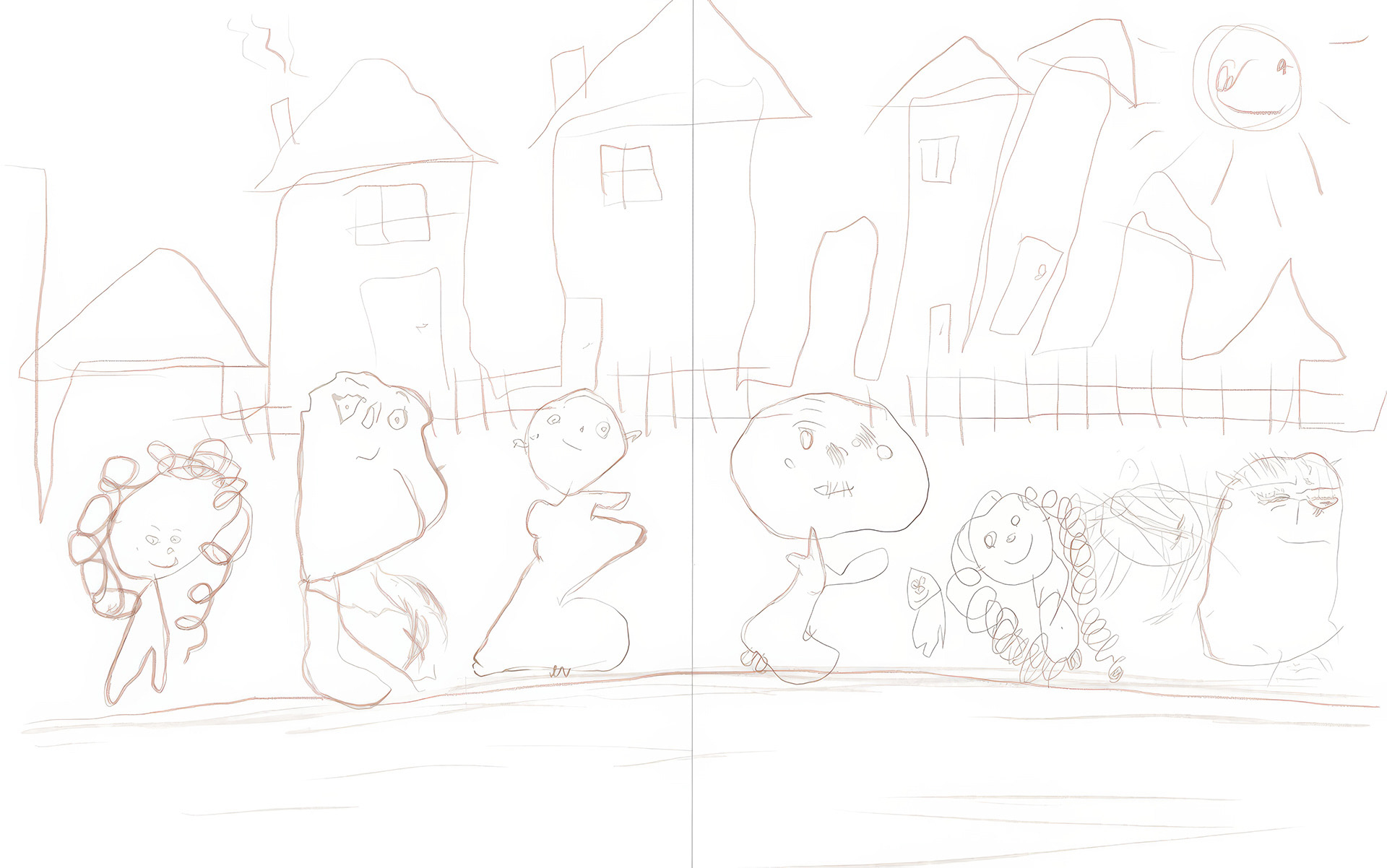 Pages 13 and 14, sketch