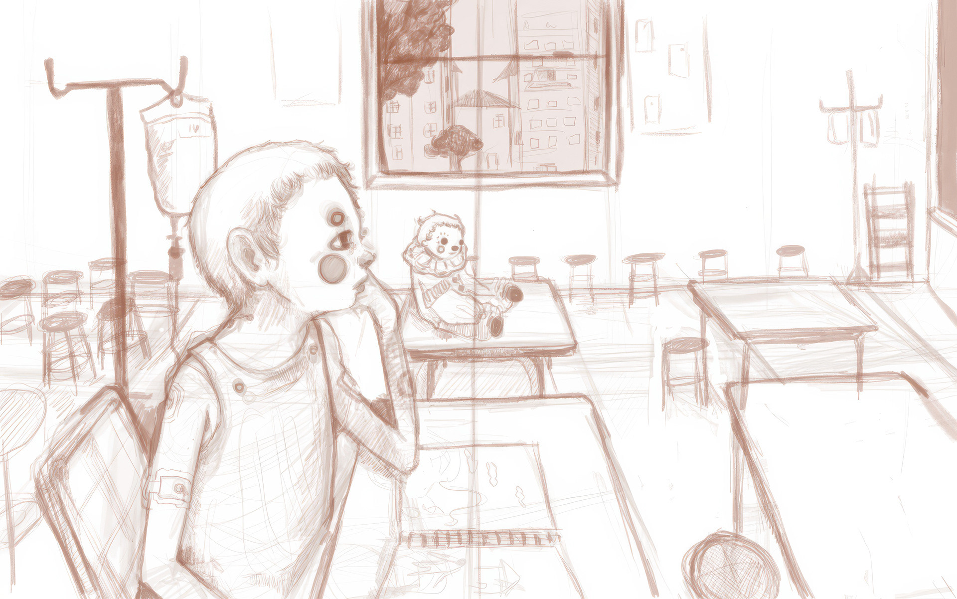 Pages 9 and 10, sketch