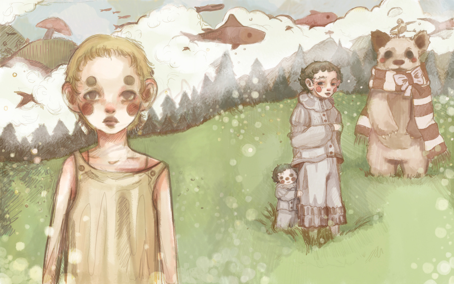 Pages 22 and 23, color